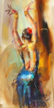 Blue Flamenco AR Impressionist Oil Paintings